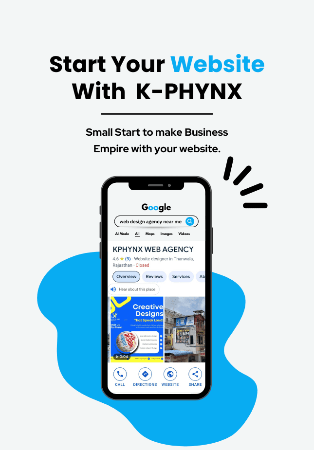 Start Your Website with K Phynx 1 Home | Website Designer Near Me website designer near me